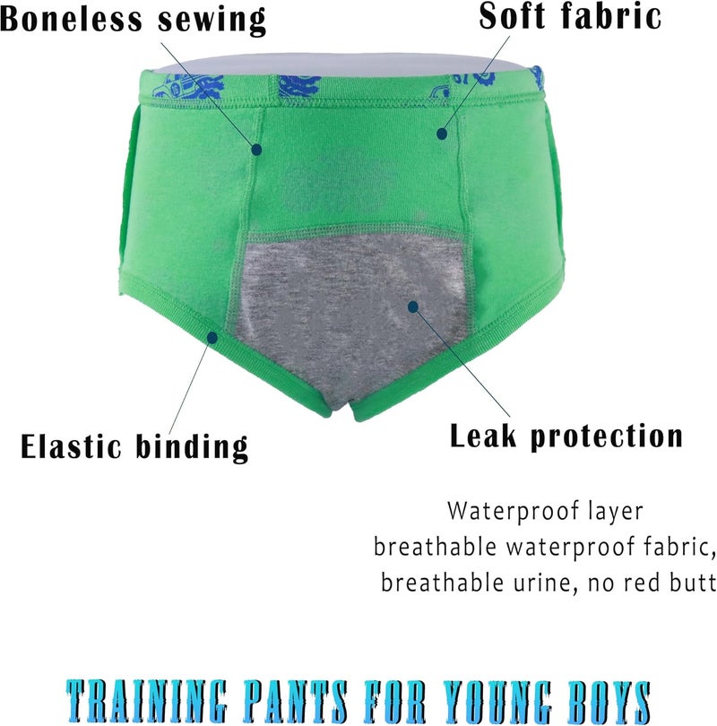 Boboking Boys Training Toddler Underwear Truck Potty Briefs For Boys - Image 2